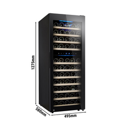 Wijnkoelkast Eco - 2 klimaatzones - 200 liter - max. 73 flessen