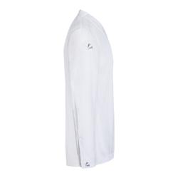 (6 pieces) KARLOWSKY | Chef Jacket DIAMOND CUT® Couture – White – Size 44 – Hidden press-stud front