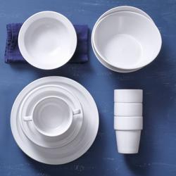 (6 kpl) Budgetline Mammoet - Muki - 190 ml - Valkoinen - jossa pinottava muoto