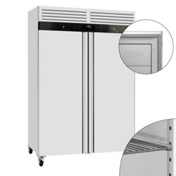 Armoire réfrigérée négative en acier inoxydable ECO – GN 2/1 – 1400 litres – avec 2 portes en inox – intérieur de la porte en plastique