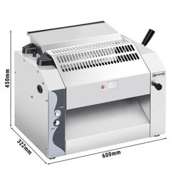 Commercial Pizza & Pasta Dough Roller/Sheeter 320 mm – Vertical countertop - 0–10 mm thickness - 600 mm housing width
