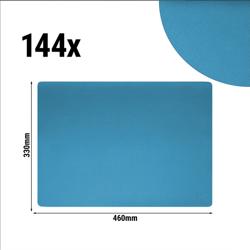 (144 Stück) Tischsets James - in eleganter Lederoptik - 700g/m² - 33x46cm - Petrol
