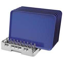 CAMBRO | CAMRACK® - Открытая корзина для мытья 1/1 - для подносов - 500x500 мм - Серая