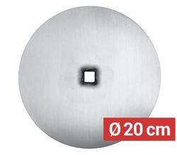 Meat Plate for Doner Kebab Skewer - Ø200mm - Stainless Steel - for 12x12mm skewers