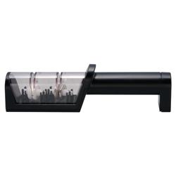MIYABI | Professional 2-Stage Knife Sharpener – Manual - Diamond & Ceramic Wheels - Black
