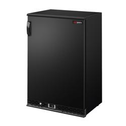 Barkoelkast PREMIUM PLUS - 600mm - 140 Liter - met 1 volle klapdeur - zwart