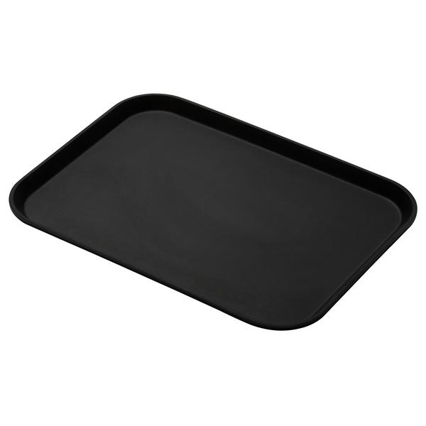 (12 stuks) CAMBRO | CAMTREAD® - Glasvezel dienblad - rechthoekig - 415x305mm - hoog profiel - Zwart