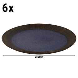 (6 adet) TAMA - Tabak - düz - Ø 285 mm - Mavi