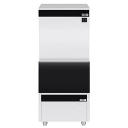IJsblokjesmachine - kubus (volle blokjes) - 450 kg/24 h - incl. ijsopslagbunker