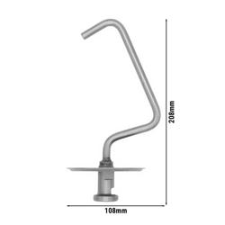 Commercial Dough Hook Attachment for RMS7 Planetary Mixer – Stainless steel