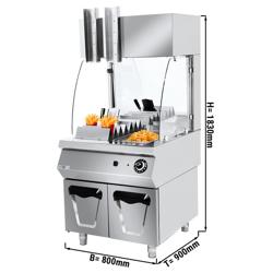 Patates Dinlendirme Ünitesi - Elektrikli - 2,80kW - Alt Dolaplı - 2 Kapılı