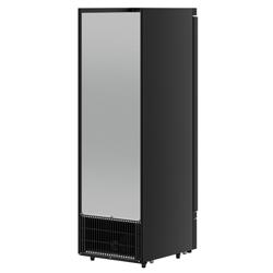 Wandkoelmeubel - 630mm - 443L - met 1 glazen draaideur (dubbelglas) & 5 schappen - geforceerde koeling - Zwart