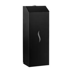 Distributeur de savon automatique - 1000ml - Acier inoxydable - Noir - mural, capteur infrarouge, sans contact