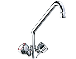 Mitigeur monotrou 1000 - avec robinet pivotant & 2 vannes mélangeuses	