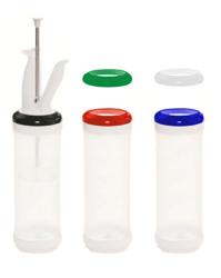 (3 ks) Sada Portion Pal - jednodírová membrána - 3x 473 ml - sada: 1 rukojeť, 5 pevných kroužků 7,5–10–15–22,5–30 ml