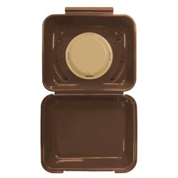 (20 stuks) Menuboxen - 600 ml - ongedeeld - Donkerbruin/Bruin