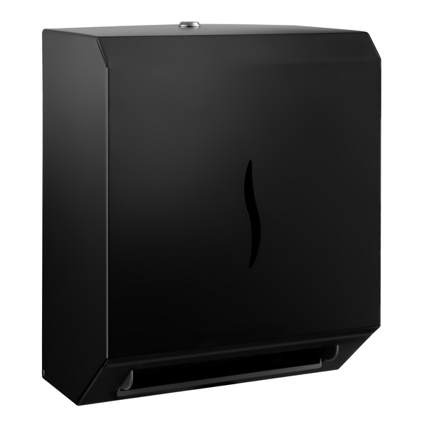 Dispensador de Toallas de Papel con Sensor - Acero Inoxidable - Negro