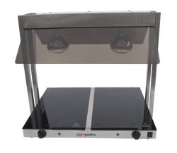 Plaque chauffante avec surface en verre-céramique – 1,07 kW – avec 2 lampes chauffantes infrarouges