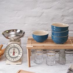 STAUB | CERAMIQUE - Kase seti, 4 parça - Ø 140mm - seramik - antik turkuaz