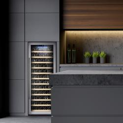 Frigorífico para vinhos - 1 zona climática - 200 litros - máx. 80 garrafas