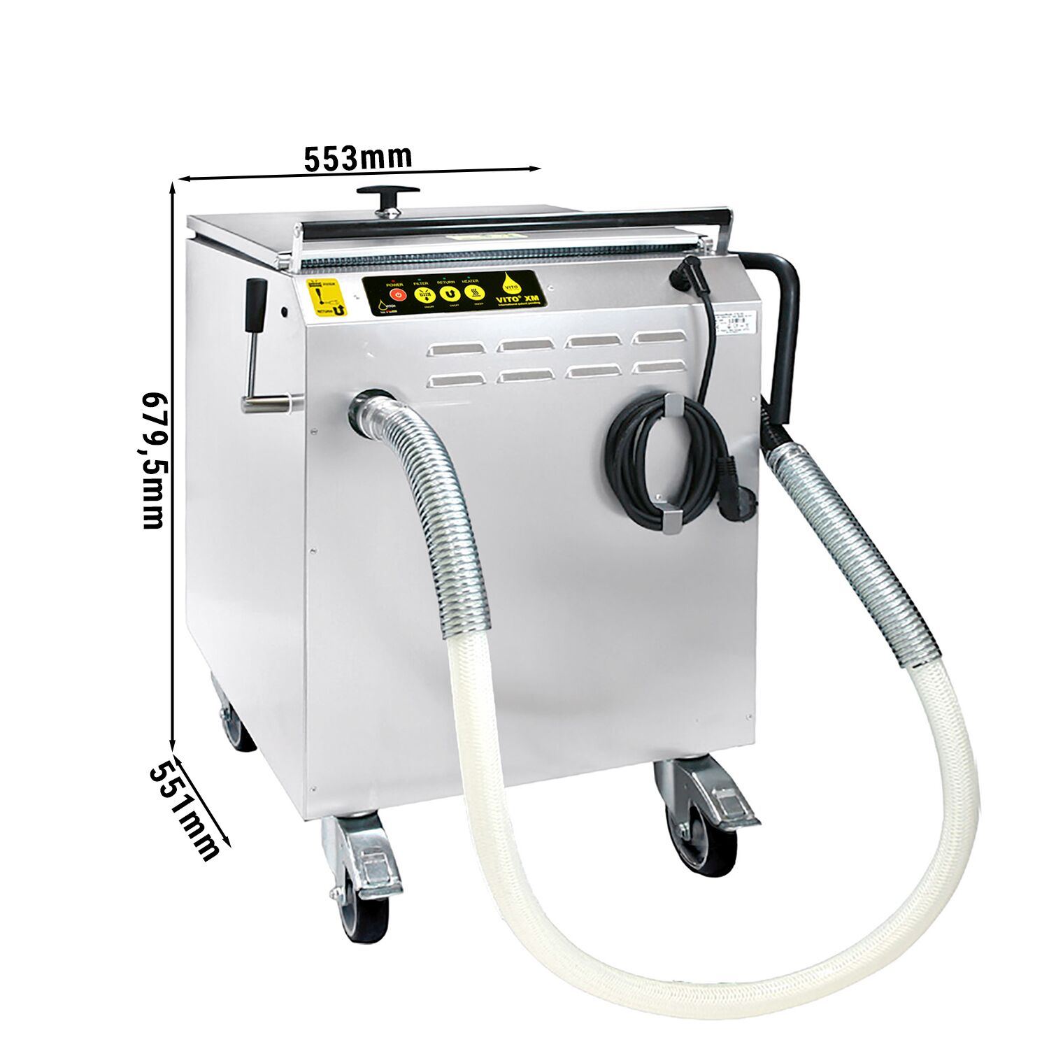 VITO | XS Système de filtration sous vide - 30 litres/minute - pour friteuses de 40 litres max.