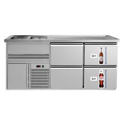 Ψυγείο Πάγκος Μπύρας PREMIUM PLUS - 1950 x 700 χλσ. - 4 Συρτάρια