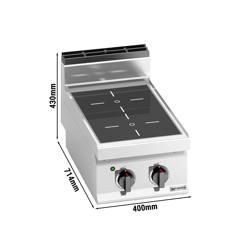 Infračervený sporák - 2 plotýnky (6,4 kW)