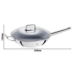 ZWILLING| Wok Pan – Ø 32 cm - Stainless Steel - Ceramic Nonstick - Induction Ready - Glass Lid