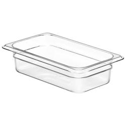 (6 pièces) CAMBRO | Camview® - Bac GN 1/4 en copolymère - Transparent - Hauteur : 65 mm - Sans BPA