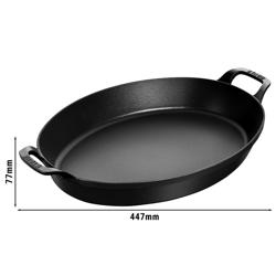 STAUB | SPECIALITIES - Uunivuoka - soikea - 370mm - valurauta - musta