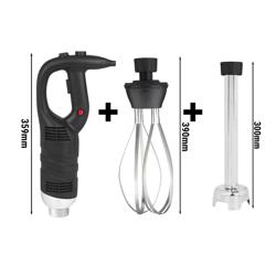 Blender ręczny włącznie  z ramieniem miksującym 300mm & trzepaczką - 450 W - 1 prędkość	