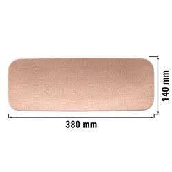 (2 stuks) SELTMANN WEIDEN | Coup bord - plat rechthoekig - 380x140mm - Oud roze