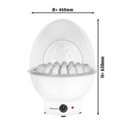 Yumurta Isıtıcısı - 37 Yumurta Kapasiteli - Pleksi Kapaklı - Beyaz