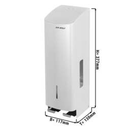AIR-WOLF | WC papierdispenser voor 3 huishoudrollen