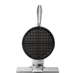 Commercial Waffle Maker - Single - Manual - 1.3kW - Shape: Round - Ø 180mm - plates with Teflon coating