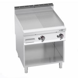 شواية مسطّحة غاز تجارية - 20 kW - أملس ومُضلّع - مساحة الشواء: 796x667mm