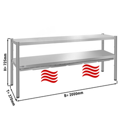 Wärmebrücke PREMIUM - 2000x370mm - mit 2 Etagen - Höhe: 725mm