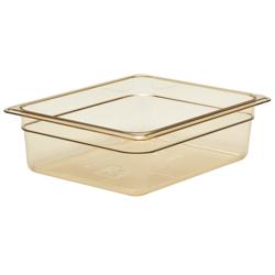 (6 pièces) CAMBRO | H-PAN™ - Conteneur GN 1/2 résistant à la chaleur - Ambre - Hauteur : 100mm