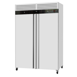 Ψυγείο από ανοξείδωτο χάλυβα ECO - 1200 λίτρα - με 2 πόρτες από ανοξείδωτο χάλυβα - εσωτερικό της πόρτας από πλαστικό