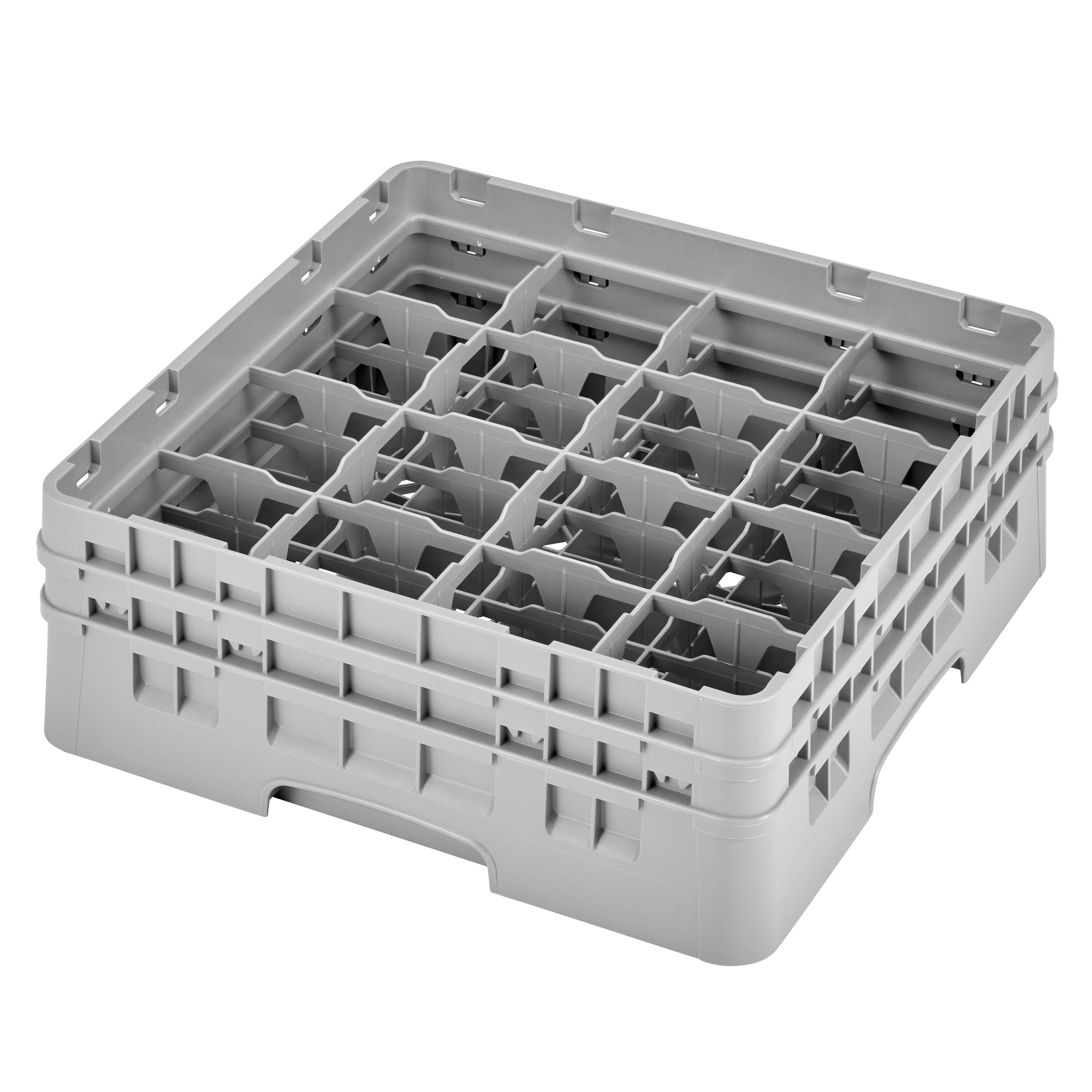 CAMBRO | CAMRACK® - Panier à tasses 1/1 - avec 16 compartiments - 500x500mm - Gris