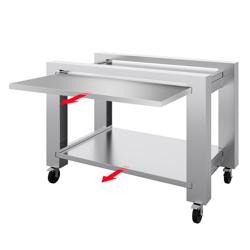 Elektro Pizzaofen Power - 4+4 34cm - Digital - inkl. Haube, Untergestell & Rollen