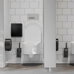 Kosz na śmieci ścienny - Czarny - 7L - 240x110x290mm