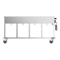 Carrello termico a bagnomaria - 4 kW - 4x GN 1/1 - con vasche a temperatura indipendente