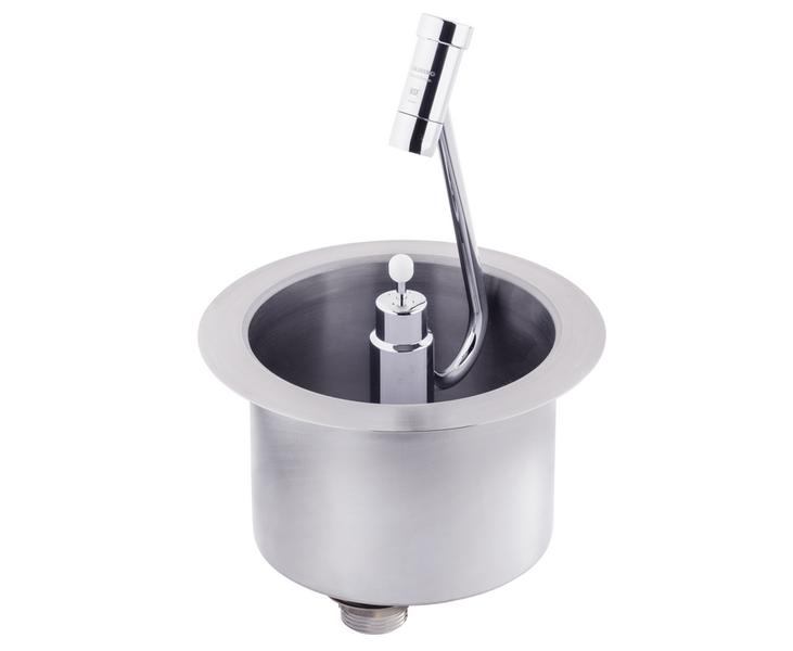 Lavador de colher de gelado com duche para porcionador & regulador de jato de água integr.