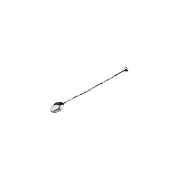 (6 pieces) Bar spoon - stainless steel - length 270mm