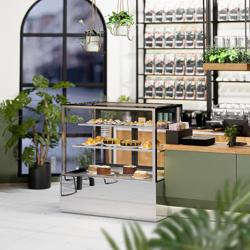 Koelvitrine & Gebaksvitrine - 1200mm - Dubbele beglazing - met 2 planken