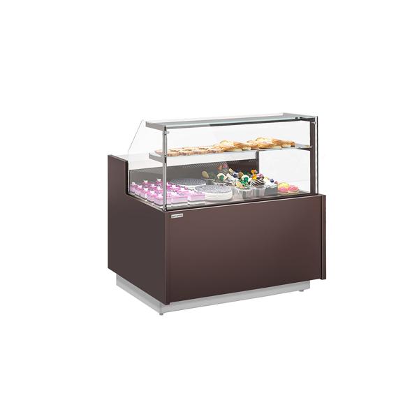 Banco pasticceria refrigerato RIGA - 1370x990mm - Ventilata - 138 L - con 2 ripiani