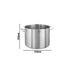 Jumbo çorba tenceresi - Ø 160 mm - Yükseklik: 160 mm - Paslanmaz çelik