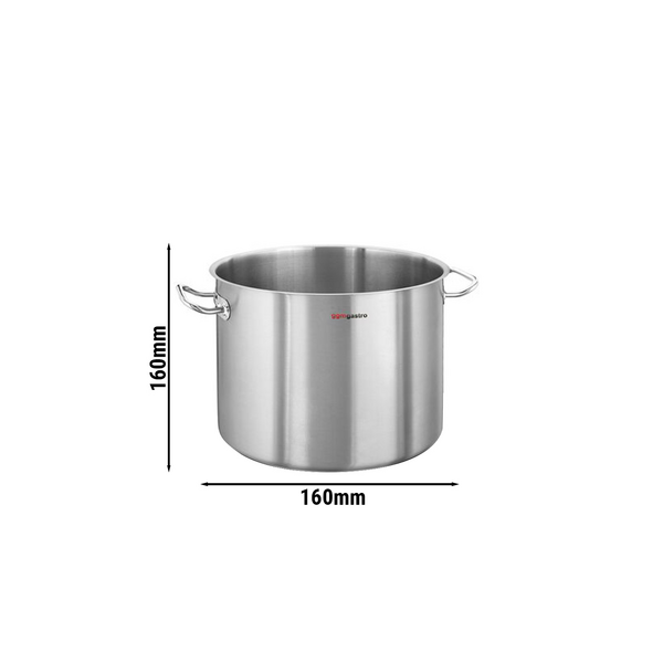 Soeppan - Ø 240mm - Hoogte: 195mm - Roestvrij staal