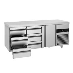 طاولة مبردة PREMIUM - 1865x700mm - 474 لتر - مع 1 باب - مع 6 درج